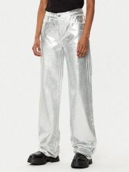 Armani Exchange Spodnie materiałowe XW000056 AF10836 M8047 Srebrny Relaxed Fit. Szare spodnie materiałowe damskie Armani Exchange, m, bez wzorów, z bawełny. Za 529.99 zł.