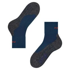 Krótkie skarpetki Falke TK2 Explore Cool. Niebieskie skarpety męskie Falke, bez wzorów, z elastanu. Za 141.50 zł.