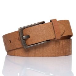 MUSTANG PASEK SKÓRZANY 40 mm SOPO-MUS064. Brązowe paski damskie Mustang, bez wzorów, ze skóry, klasyczne. W wyprzedaży za 39.99 zł.
