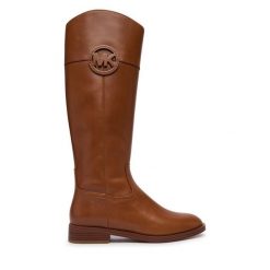 Kozaki MICHAEL Michael Kors. Brązowe kozaki damskie MICHAEL Michael Kors, bez obcasa, na płaskiej podeszwie. Za 1,239.00 zł.