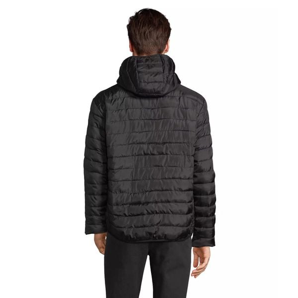 Kurtka z kapturem Sol's Stream. Czarne kurtki męskie SOL'S, m, bez wzorów, z puchu, z kapturem. Za 198.50 zł.