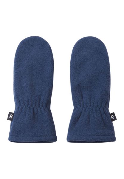 Rękawiczki zimowe dziecięce Reima Tumpus. Niebieskie rękawiczki dziecięce Reima, bez wzorów, z materiału. Za 79.99 zł.