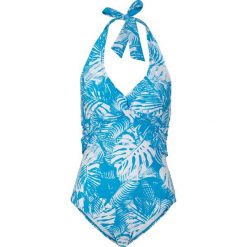 Bluzka z długim rękawem z bawełną organiczną (2 szt.). Niebieskie kostiumy jednoczęściowe damskie bonprix, bez wzorów, z bawełny, bez kołnierzyka, bez ramiączek. Za 64.99 zł.