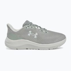 Buty do biegania damskie Under Armour Charged Pursuit 4. Zielone obuwie sportowe damskie Under Armour, bez wzorów, do biegania. Za 239.99 zł.