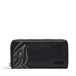Portfel Desigual. Czarne portfele damskie Desigual, bez wzorów. Za 189.99 zł.