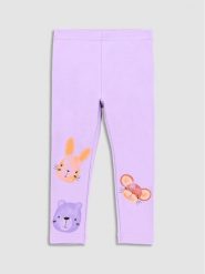 Coccodrillo Legginsy WC3122104RPN Fioletowy Slim Fit. Fioletowe legginsy dla dziewczynek COCCODRILLO, bez wzorów, z bawełny. Za 29.99 zł.