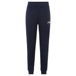 Męskie Spodnie Do Biegania Bovrup. Niebieskie spodnie sportowe męskie Fila, na lato, m, bez wzorów, do biegania. Za 240.99 zł.