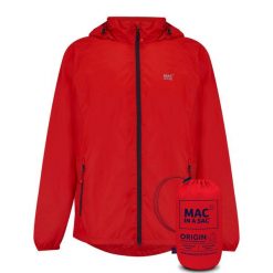 Mac in a Sac - Płaszcz przeciwdeszczowy - Czerwony. Czerwone kurtki męskie Mac In A Sac, m, bez wzorów, bez kaptura. Za 339.00 zł.