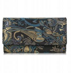 Paolo Peruzzi Portfel damski skórzany duży z orientalnym wzorem T-05-G. Portfele damskie Paolo Peruzzi, bez wzorów. Za 127.74 zł.