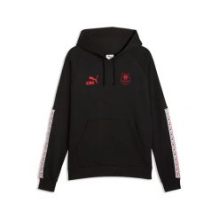 Kurtka z kapturem Stade Rennais 2026/27. Czarne kurtki męskie Puma, l, bez wzorów, z materiału, eleganckie, z kapturem. Za 303.00 zł.