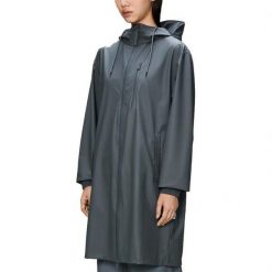 Kurtka RAINS LONG STROM BREAKER W3 Niebieski. Niebieskie kurtki męskie Rains, m, bez wzorów, z syntetyku, bez kaptura. Za 527.40 zł.