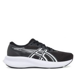 Buty do biegania Asics. Czarne obuwie sportowe damskie Asics, bez wzorów, do biegania. Za 219.99 zł.