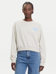 Tommy Jeans Bluza DW0DW21345 Beżowy Relaxed Fit. Brązowe bluzy damskie Tommy Jeans, xl, bez wzorów, z bawełny, bez kaptura. Za 319.99 zł.
