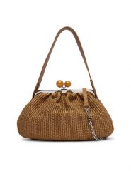 Weekend Max Mara Torebka 2615511105650 Pomarańczowy. Brązowe torebki do ręki damskie Weekend Max Mara, bez wzorów, z materiału, wizytowe, bez dodatków. Za 1,579.00 zł.