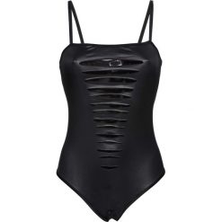 Body ze stringami "ouvert" bonprix czarny. Body damskie marki bonprix. Za 59.99 zł.