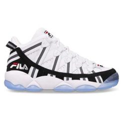 Buty do koszykówki męskie Fila Spaghetti białe. Białe buty sportowe męskie Fila, z materiału, bez zapięcia, do koszykówki. Za 499.00 zł.