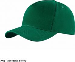 JHK CZA5P - Czapka 5 panelowa zamszowana - jasnożółto-zielony - Uni. Zielone czapki dla dzieci JHK, bez wzorów. Za 9.37 zł.