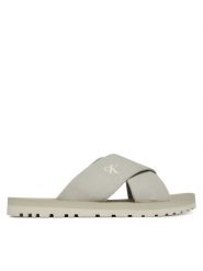Calvin Klein Jeans Klapki Cross Sandal Crxs Tx YM0YM01223 Szary. Szare klapki męskie Calvin Klein Jeans, z jeansu. Za 149.99 zł.