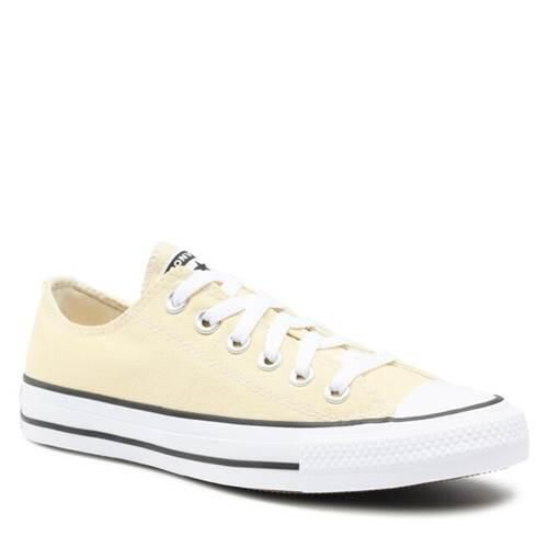 Buty do chodzenia damskie Converse Chuck Taylor All Star Sneakers. Brązowe obuwie sportowe damskie Converse, bez wzorów, z materiału, trekkingowe. Za 297.90 zł.
