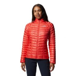 Damska kurtka turystyczna Mountain Hardwear Ghost Whisperer/2. Czerwone kurtki damskie Mountain Hardwear, l, bez wzorów, z puchu, bez kaptura. Za 1,138.80 zł.