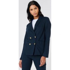 NA-KD Classic Lniana marynarka - Blue. Żakiety damskie marki NA-KD Classic. Za 121.95 zł.