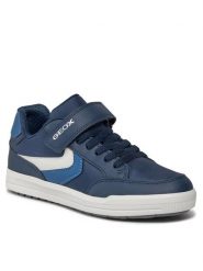 Geox Sneakersy J Arzach Boy J454AA 0FU54 C4585 D Granatowy. Niebieskie buty sportowe chłopięce Geox, bez wzorów, ze skóry, bez zapięcia. Za 169.99 zł.