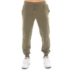 Bluza miękki z kieszeń na siłownia na czas wolny. Zielone bluzy męskie LEONE 1947 APPAREL, bez wzorów, bez kaptura. W wyprzedaży za 109.46 zł.