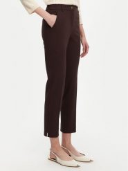 Marella Spodnie materiałowe Aletta 2523786014 Brązowy Regular Fit. Brązowe spodnie materiałowe damskie Marella, bez wzorów, z materiału. Za 669.99 zł.