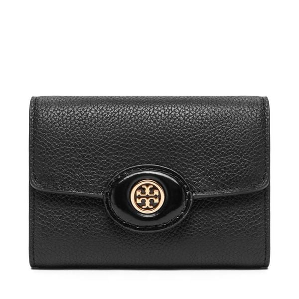 Portfel Tory Burch. Czarne portfele damskie Tory Burch, bez wzorów. Za 649.99 zł.