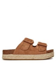 DeeZee Espadryle HB210-15ECOO Beżowy. Brązowe espadryle damskie DeeZee, bez wzorów, z materiału, bez obcasa, bez zapięcia. Za 111.99 zł.