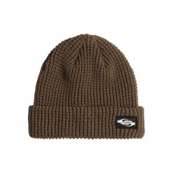 Czapka z mankietem dla Mężczyzn TOFINO Brązowy. Brązowe czapki i kapelusze męskie Quiksilver, z aplikacjami, z materiału, sportowe. Za 159.00 zł.