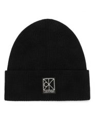 Calvin Klein Czapka LV04F8109G Czarny. Czarne czapki i kapelusze damskie Calvin Klein, na zimę, bez wzorów, z wiskozy. Za 169.99 zł.