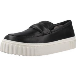Buty CLARKS MAYHILL COVE Czarny. Czarne obuwie sportowe damskie Clarks, bez wzorów, z materiału, na fitness i siłownię. Za 381.99 zł.