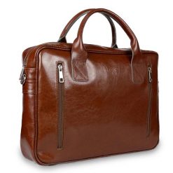 Torba skórzana Pavone Nero Sorrento 2348 brązowa. Brązowe torby na laptopa męskie Pavone Nero, bez wzorów, ze skóry. Za 719.99 zł.