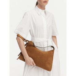 Torebka Tommy Hilfiger. Brązowe torebki do ręki damskie Tommy Hilfiger, bez wzorów, klasyczne, bez dodatków. Za 949.99 zł.