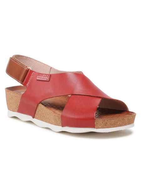 Pikolinos Sandały W9E-0912 Czarny. Czarne klapki damskie Pikolinos, bez wzorów, ze skóry, bez obcasa, na płaskiej podeszwie, bez zapięcia. Za 309.99 zł.