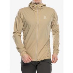 Kurtka przeciwwiatrowa męska Haglofs L.I.M Tempo Trail Jacket. Brązowe kurtki sportowe męskie Haglöfs, l, bez wzorów, z softshellu, trekkingowe. Za 606.99 zł.