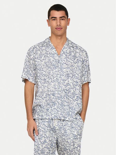 Only & Sons Koszula Dash 22032733 Écru Regular Fit. Białe koszule męskie Only & Sons, m, bez wzorów, z wiskozy, bez kołnierzyka, bez ramiączek. Za 69.99 zł.