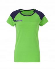 Damska koszulka tenisowa Tecnifibre F1 Stretch T-shirt. Zielone t-shirty i topy dla dziewczynek TECNIFIBRE, bez wzorów, z bawełny, bez ramiączek. Za 59.99 zł.
