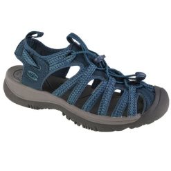 Buty do chodzenia damskie Keen Whisper. Niebieskie obuwie sportowe damskie Keen, bez wzorów, z materiału, trekkingowe. Za 586.00 zł.