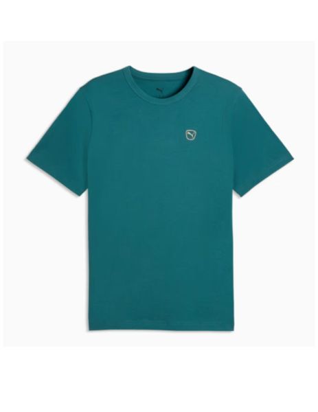 Puma Essentials Elevated, T-Shirt Uomo - Nero, Verde, Beige. Zielone t-shirty męskie Puma, m, bez wzorów, z jersey, casualowe, bez kołnierzyka. Za 70.85 zł.