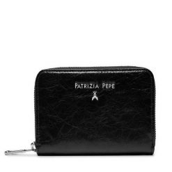 Portfel Patrizia Pepe. Czarne portfele damskie Patrizia Pepe, bez wzorów. Za 629.99 zł.
