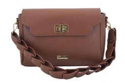 Listonoszka skórzana BARBERINI'S 981-6 brązowa. Brązowe torby na ramię damskie Barberinis, bez wzorów, ze skóry, eleganckie, małe, bez dodatków. Za 309.99 zł.