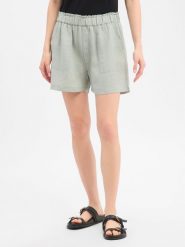 Marie Lund Lniane szorty Kobiety len zielony, 40. Zielone szorty damskie Marie Lund, s, bez wzorów, ze lnu, eleganckie. Za 139.95 zł.