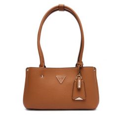 Torebka Guess. Brązowe torebki do ręki damskie Guess, z aplikacjami, klasyczne, bez dodatków. Za 439.99 zł.