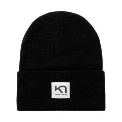 Kapelusz damski Kari Traa Røthe. Czarne czapki i kapelusze damskie Kari Traa, na zimę, bez wzorów, eleganckie. Za 176.50 zł.