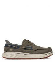 Skechers Półbuty Slip-ins Relaxed Fit: Troutt - Davey 205599/GRY Szary. Szare buty sportowe męskie Skechers, z materiału, bez zapięcia. Za 359.99 zł.