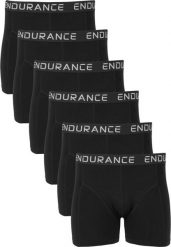 Bokserki Endurance Burke (x6). Czarne bokserki męskie Endurance, m, bez wzorów, z bawełny. Za 174.00 zł.