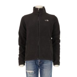 Damska czarna kurtka polarowa TNF FlashDry. Czarne kurtki damskie The North Face, l, bez wzorów, z polaru, bez kaptura. Za 170.36 zł.