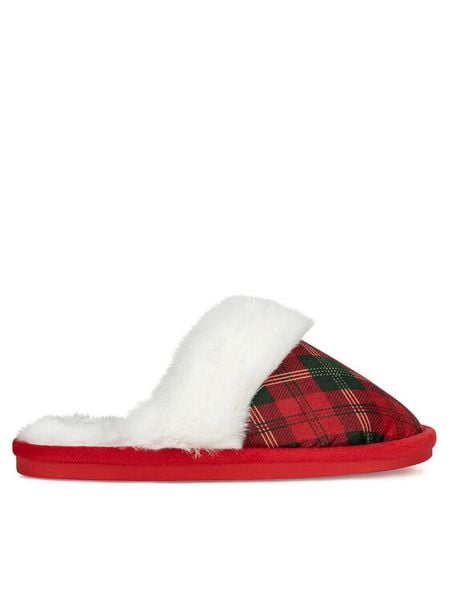 Home & Relax Kapcie BE-CRS01 Czerwony. Czerwone kapcie damskie Home & Relax, bez wzorów, z materiału. Za 69.99 zł.